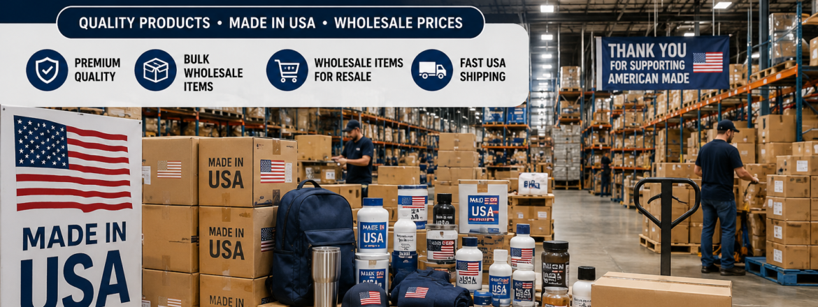 american made products wholesale bulk warehouse distribution of wholesale items for resale USA