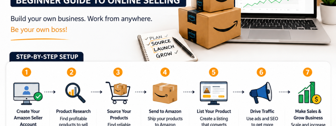Getting started with Amazon FBA beginner online selling setup